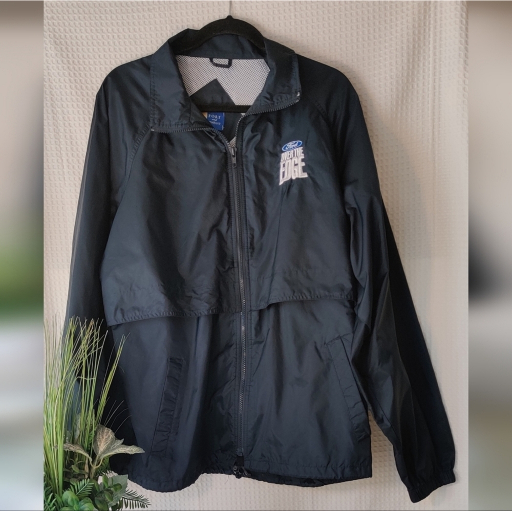 Vintage Port and Company Navy Blue Windbreaker-Ford Over The Edge Size Large